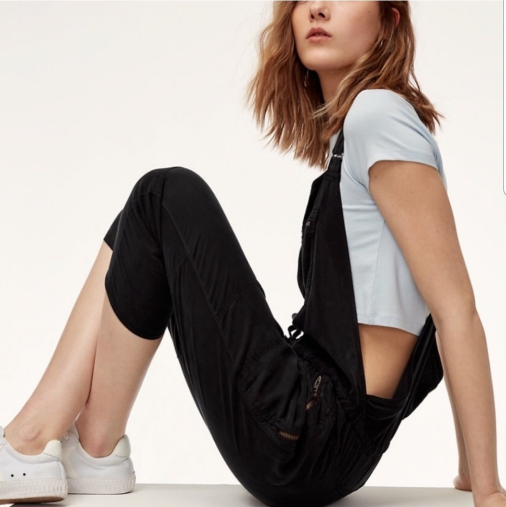 Wilfred free (Aritzia) black Valletta Overalls